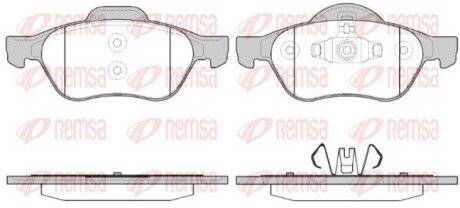 Передние тормозные колодки remsa 096240 на Рено Лагуна 3