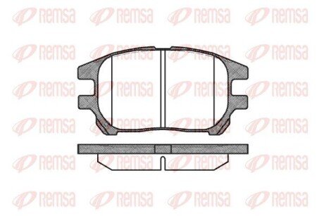 Передние тормозные колодки remsa 0972.00 на Лексус Rx300