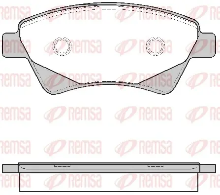 Передние тормозные колодки remsa 0976.20