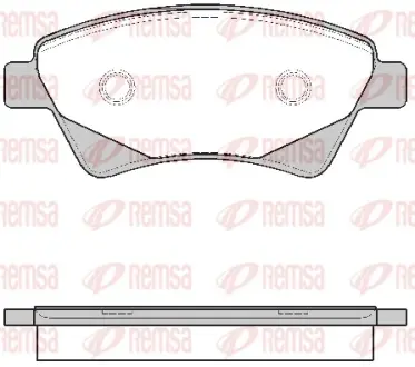 Передние тормозные колодки remsa 0976.20