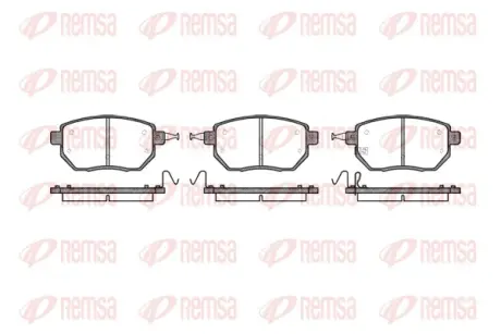 Передние тормозные колодки remsa 0985.02