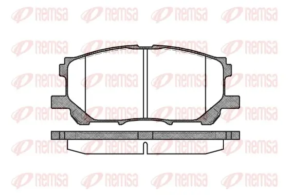 Передние тормозные колодки remsa 1039.00