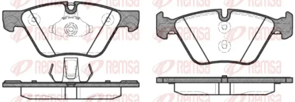 Передні тормозні (гальмівні) колодки Remsa 1052.30 (фото 1)