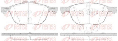 Передние тормозные колодки remsa 1082.50 на Форд Connect