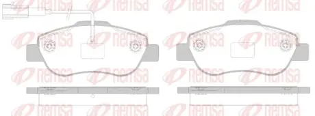 Передние тормозные колодки remsa 110002 Форд KA