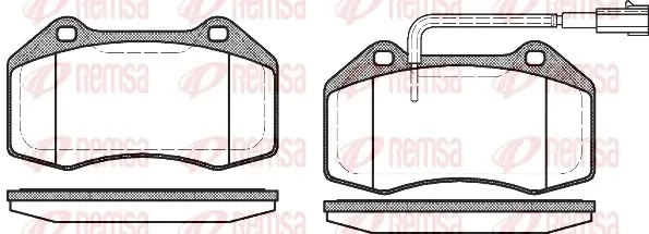 Передні тормозні (гальмівні) колодки Remsa 1113.12 (фото 1)