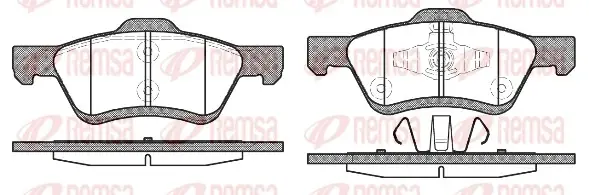 Передние тормозные колодки remsa 112400