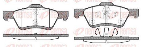 Передние тормозные колодки remsa 1124.00