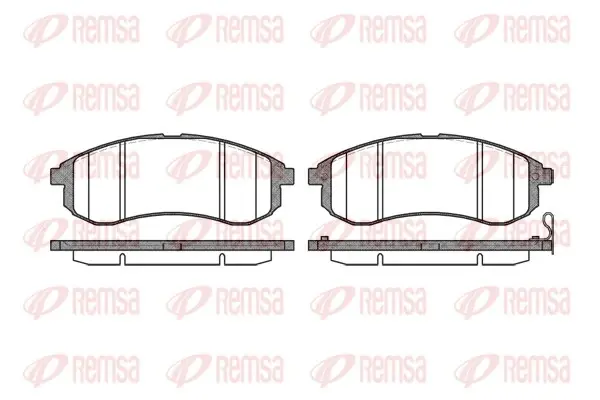 Передние тормозные колодки remsa 112901