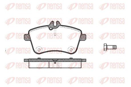 Передние тормозные колодки remsa 1130.00 на Мерседес W245