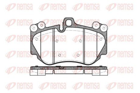 Передние тормозные колодки remsa 1140.00