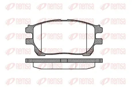 Передні тормозні (гальмівні) колодки Remsa 1143.00