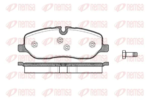 Передние тормозные колодки remsa 1158.00