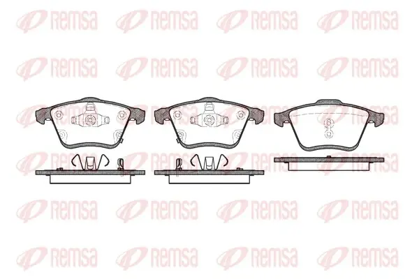 Передние тормозные колодки remsa 118202