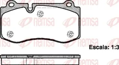 Передні тормозні (гальмівні) колодки Remsa 1202.00