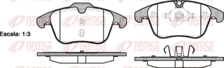 Передние тормозные колодки remsa 1219.00