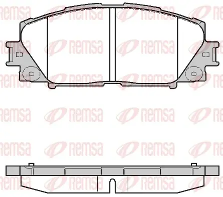 Передние тормозные колодки remsa 122410