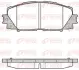 Передние тормозные колодки remsa 122410