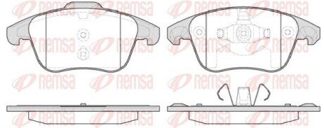 Передние тормозные колодки remsa 1249.30 на Пежо 3008