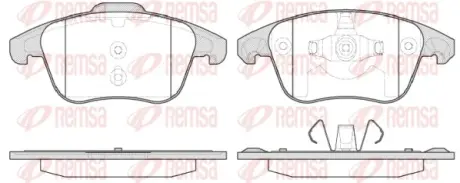 Передние тормозные колодки remsa 1249.30