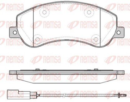 Передние тормозные колодки remsa 1250.11 на Форд Transit