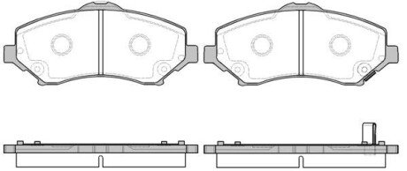 Передние тормозные колодки remsa 1259.02 на Jeep Wrangler