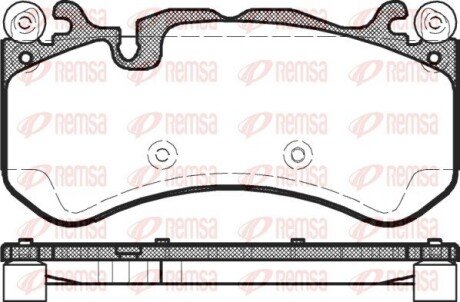 Передні тормозні (гальмівні) колодки remsa 1300.00 на Мерседес CLS-Class C218