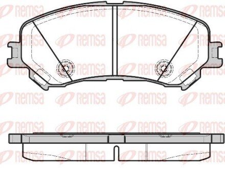 Передние тормозные колодки remsa 1318.20 на Рено Espace