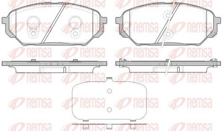 Передние тормозные колодки remsa 132212 на Форд KA