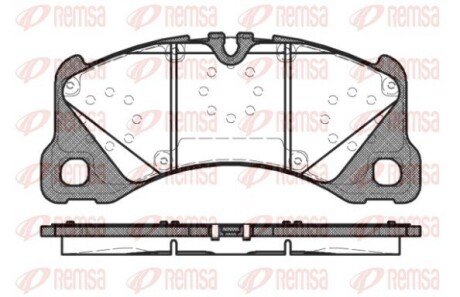 Передние тормозные колодки remsa 134540