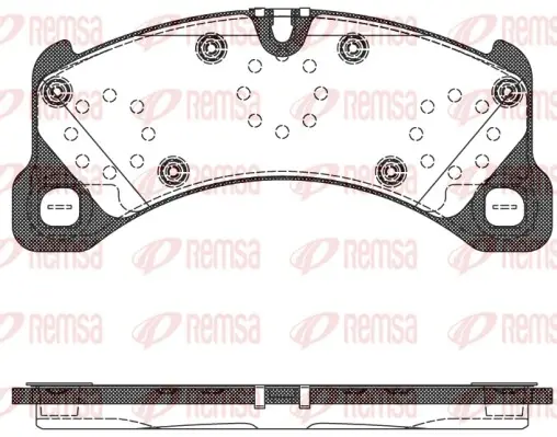 Передние тормозные колодки remsa 1345.50