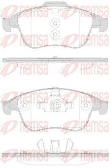 Передние тормозные колодки remsa 135030 на Рено Сценик 3