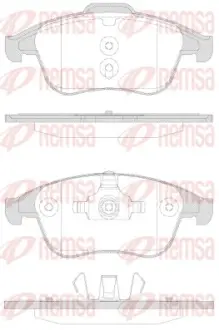 Передние тормозные колодки remsa 135030 Рено Megane