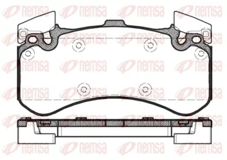 Передні тормозні (гальмівні) колодки Remsa 1463.00