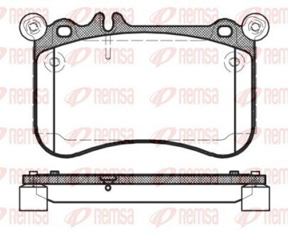 Передние тормозные колодки remsa 1465.00 на Мерседес CLS-Class C218