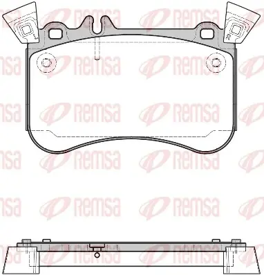 Передние тормозные колодки remsa 146510