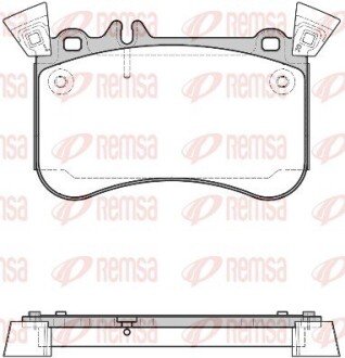 Передні тормозні (гальмівні) колодки remsa 1465.10 на Мерседес CLA-Class C117/X117