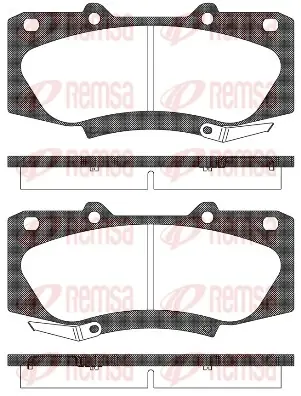 Передние тормозные колодки remsa 1468.04