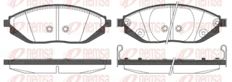 Передние тормозные колодки remsa 147202 Chevrolet Спарк м300