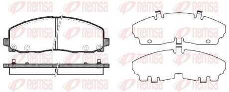 Передние тормозные колодки remsa 1484.04