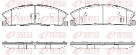 Передние тормозные колодки remsa 1495.00