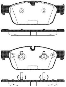 Передние тормозные колодки remsa 1511.00 на Мерседес GL-Class X166