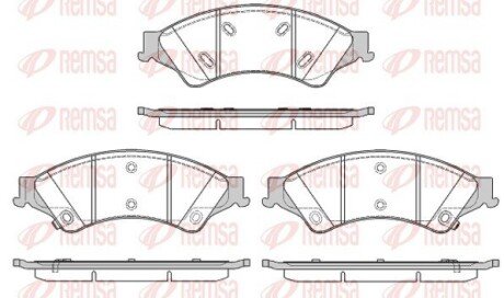 Передні тормозні (гальмівні) колодки remsa 1524.02 на Форд Рейнджер