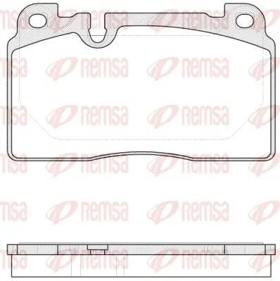 Передні тормозні (гальмівні) колодки Remsa 1527.00 (фото 1)