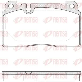 Передние тормозные колодки remsa 1527.00