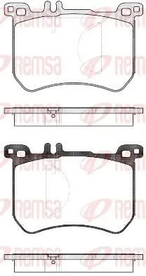Передні тормозні (гальмівні) колодки Remsa 153300 (фото 1)