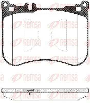 Передні тормозні (гальмівні) колодки Remsa 153400 (фото 1)