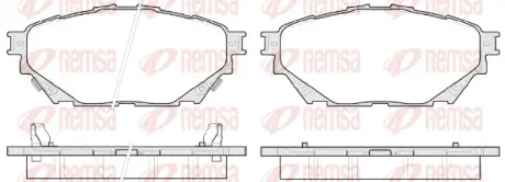 Передние тормозные колодки remsa 154404 Тойота Рав-4