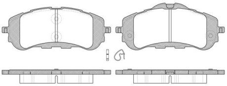 Передні тормозні (гальмівні) колодки remsa 155900 на Пежо 308