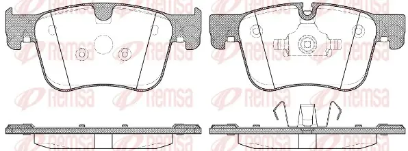 Передні тормозні (гальмівні) колодки Remsa 1560 00 (фото 1)